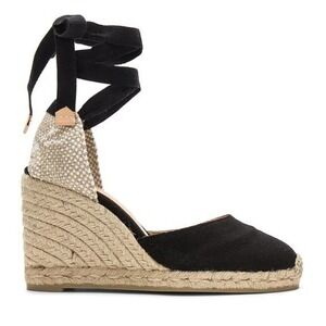 Castaner Women Shoes Size 37 Carina Espadrilles Wedge Sandals Wrap Jute Trim